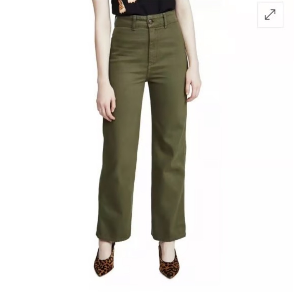 Reformation Marine Cotton Tencel Ankle Pants